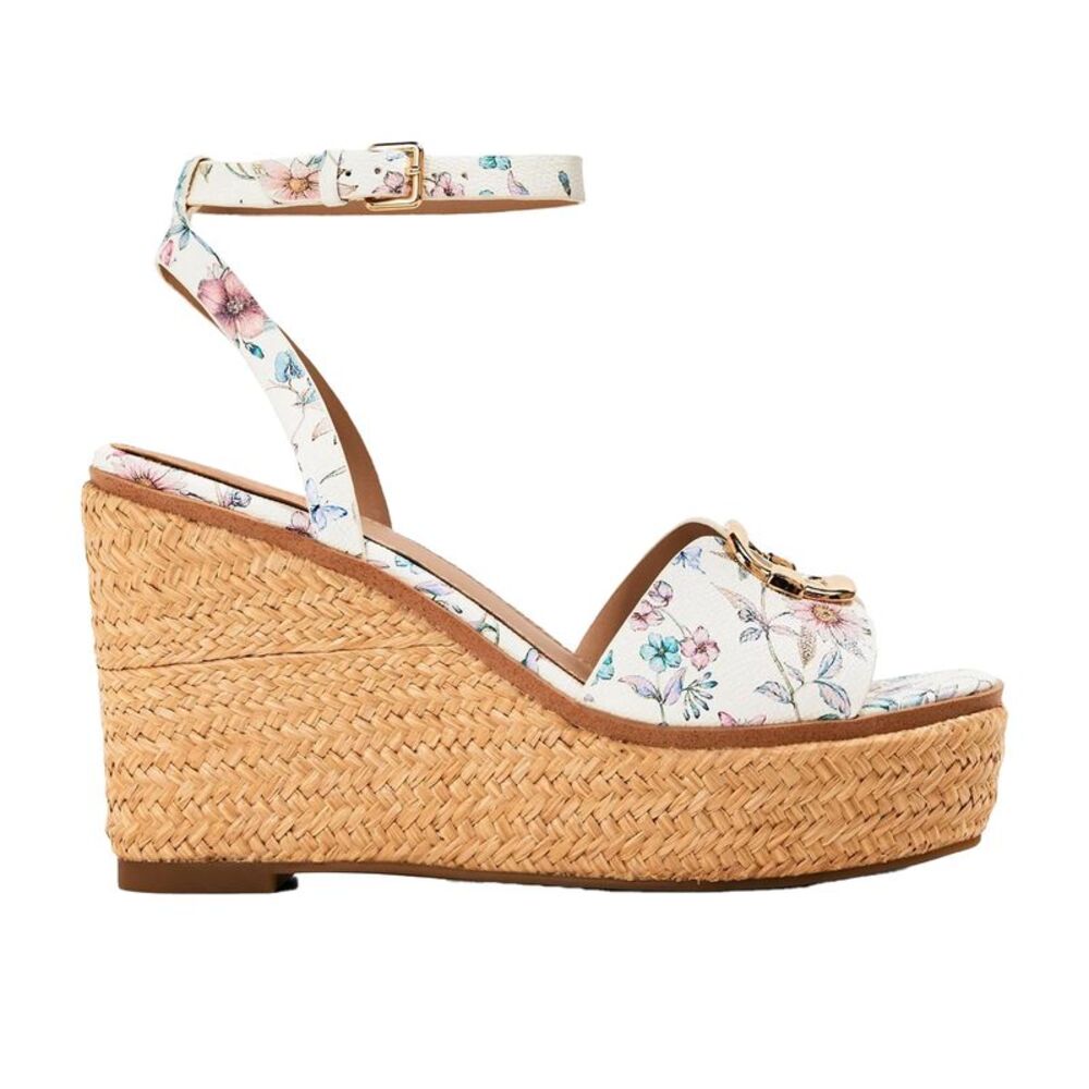 Aldo Womens/Ladies Carrabriria Floral Wedge Sandals / Multicolored